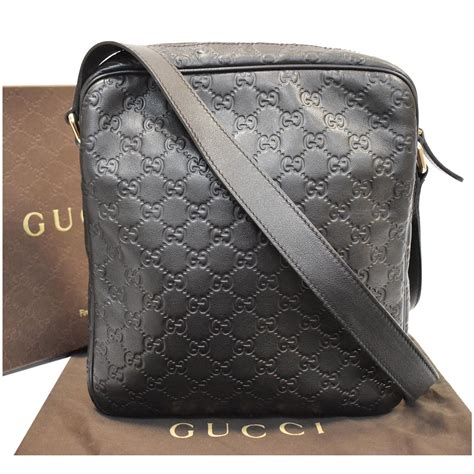 gucci guccissima messenger bag.